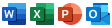 Word, Excel, PowerPoint, Outlook