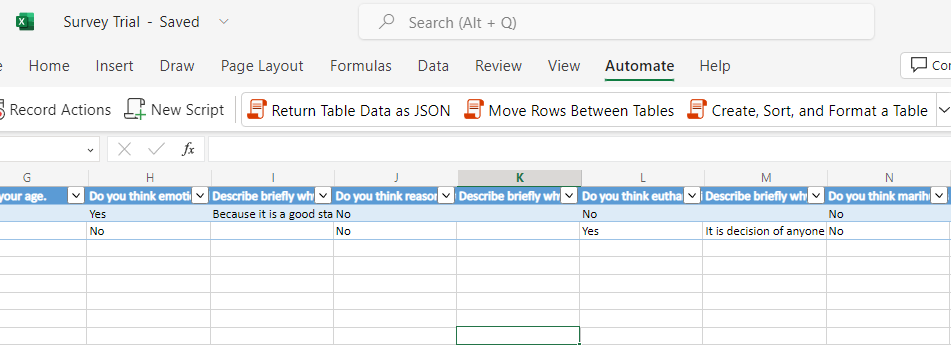 Automatically send data from a MS Forms table to another table with ...