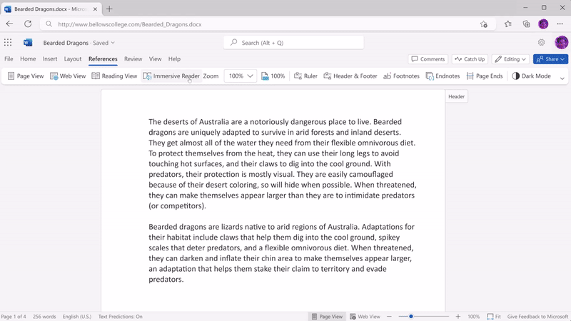 Reading Coach in Immersive Reader.gif