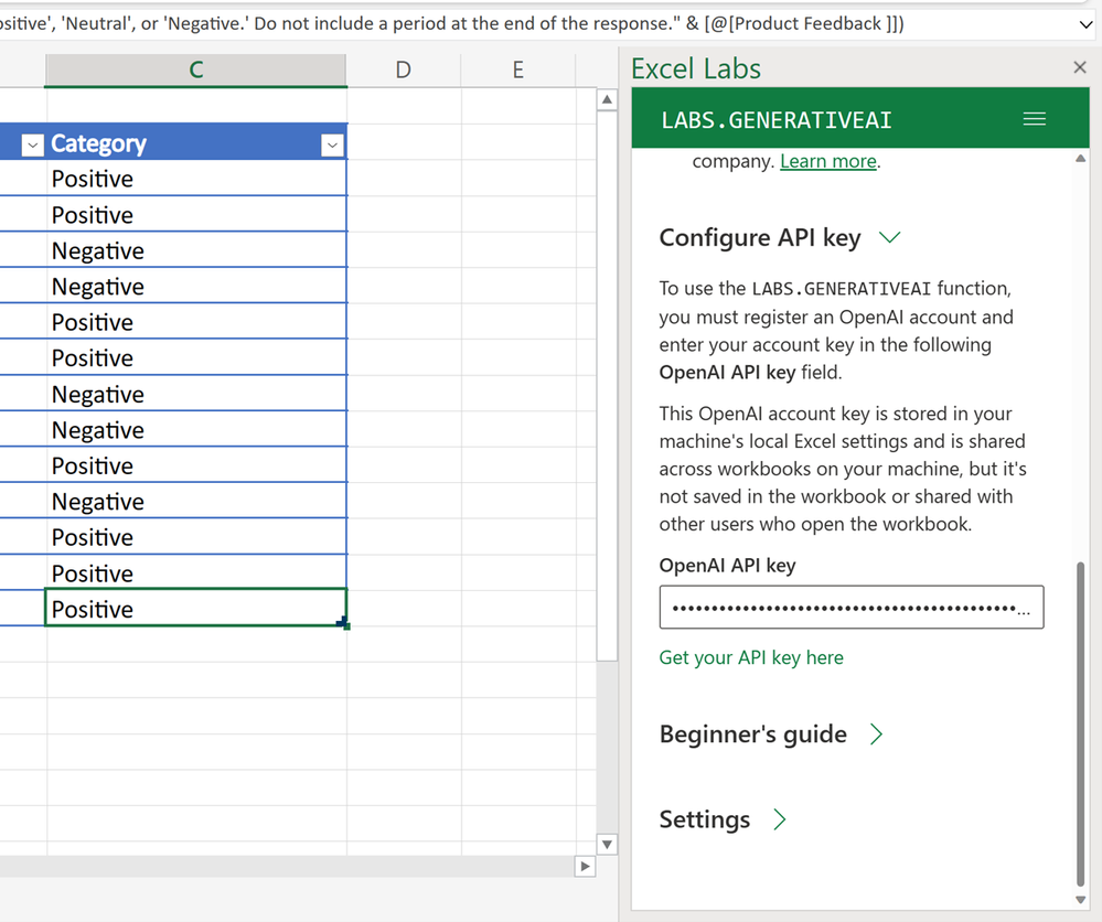 Configure your OpenAI API Key