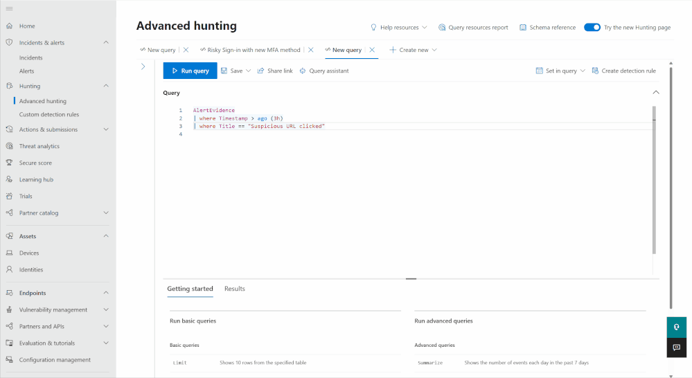 GIF 1: Creating custom detections and defining automatic response actions walkthrough.