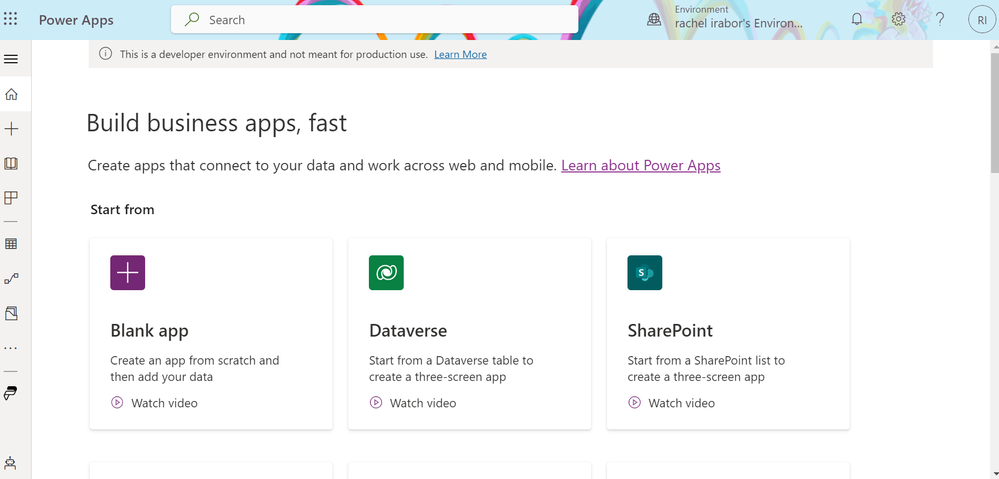 Ms Power Apps Environment.PNG