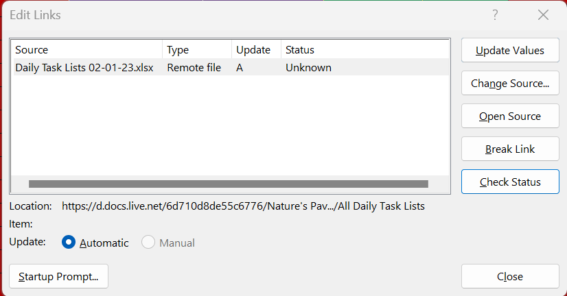 Break Links isn't working, and I can't find my link even after ...
