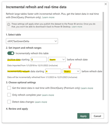 Incremental Refresh in Power BI