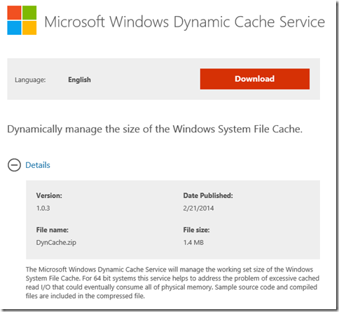Windows Dynamic Cache Service Updated | Microsoft Community Hub