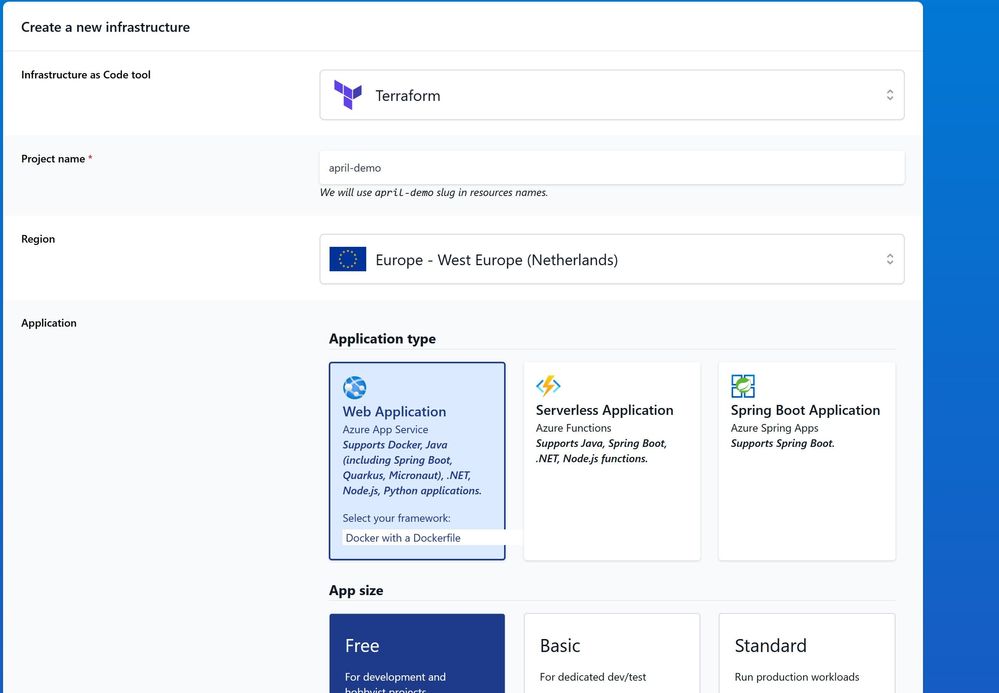 NubesGen Configuration Page