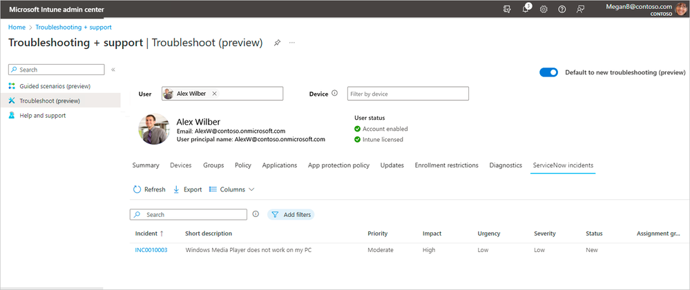 ServiceNow incidents ease troubleshooting in Intune with Remote Help