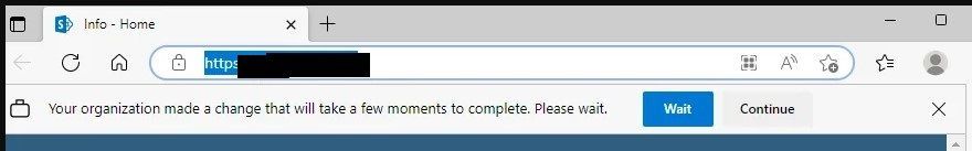 Edge - organization update warning | Microsoft Community Hub