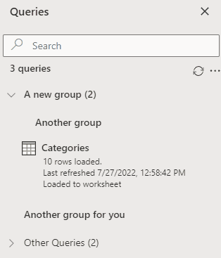 Drag & Drop in Queries Pane