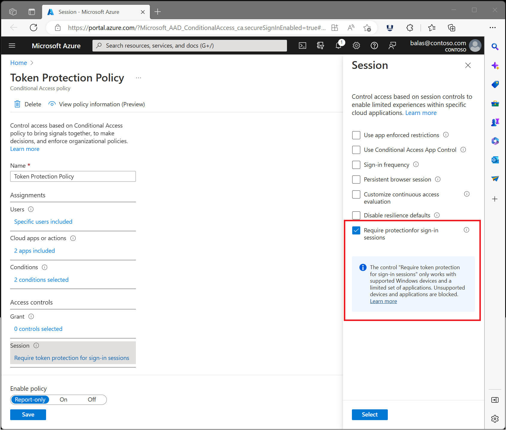 TOKEN PROTECTION IN MICROSOFT ENTRA CONDITIONAL ACCESS visual data 8