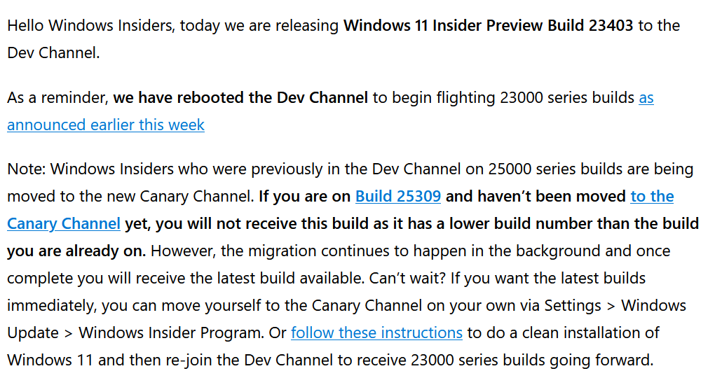 not getting updates in my windows insider program | Microsoft Community Hub