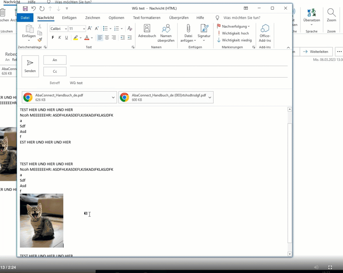 Outlook HTML E-Mail - Text disappear after Image Editing | Microsoft ...