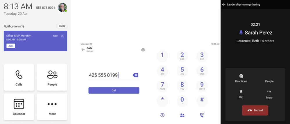 Simplified navigation, redesigned Dialpad and Light weight meeting on Teams Phone Device
