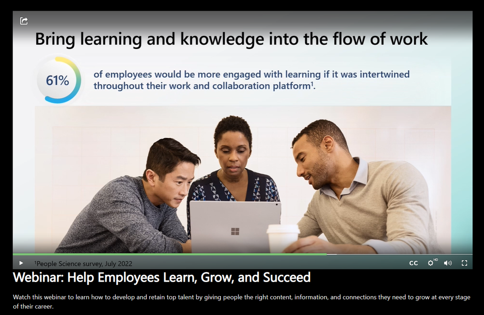 Screenshot of Viva Growth webinar