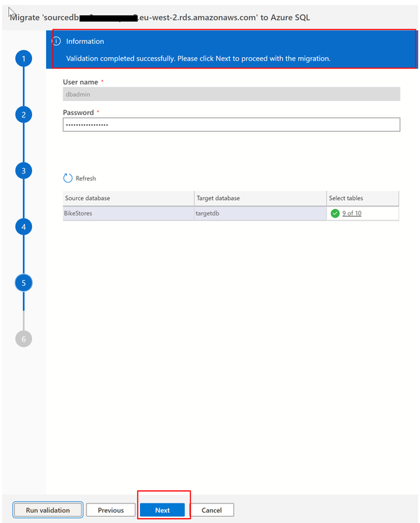 Migrate Amazon RDS SQL DB to Azure SQL Database using Migration ...