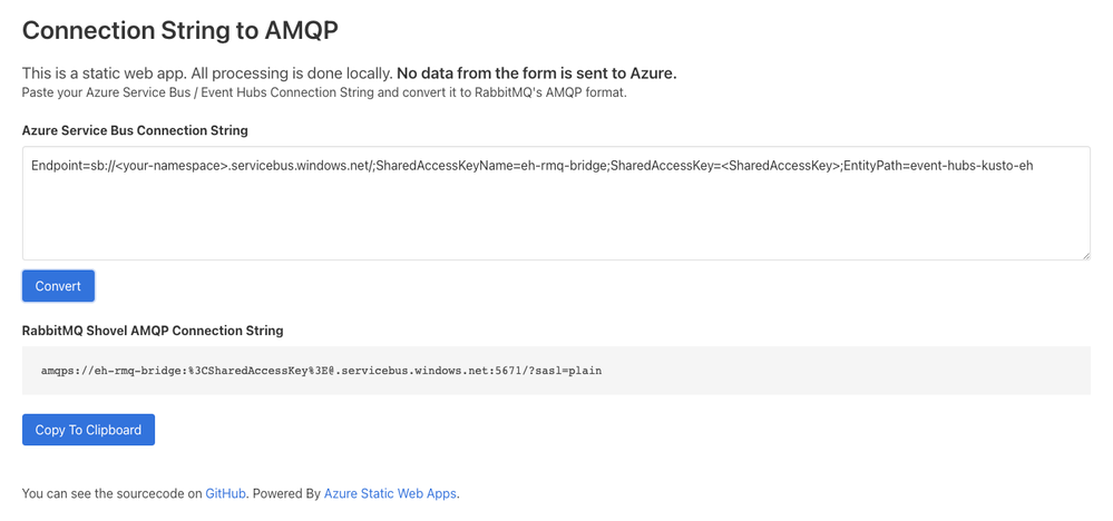 Connection String Conversion Tool