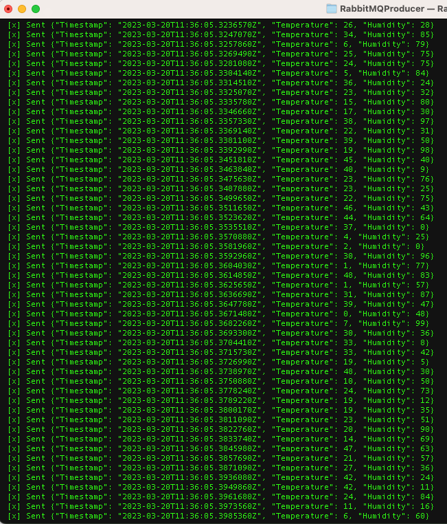 Sending telemetry messages from the CLI