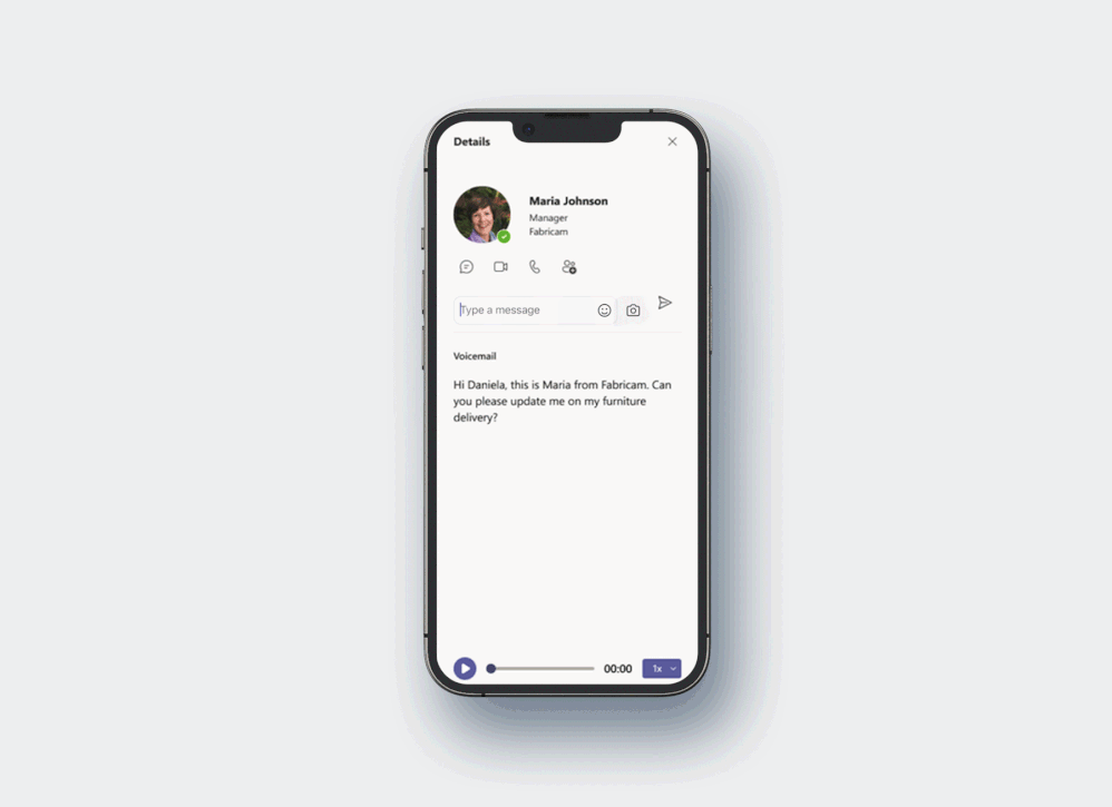 View transcriptions of your voicemails and easily replay via text.