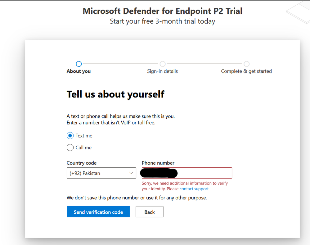 unable to verify identity