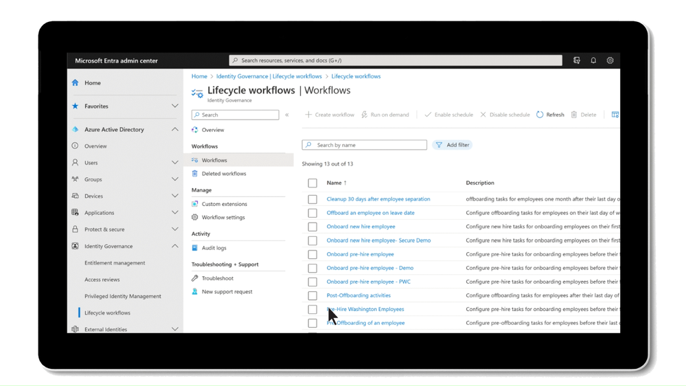 Design workflows to ensure new employees are productive immediately—and that access is removed when employees leave.