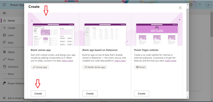 Create a responsive menu navigation bar in Canvas Power Apps using ...
