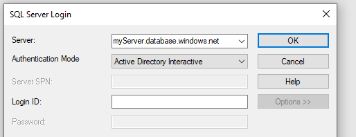 Interactive authentication to Azure SQL Database | Microsoft Community Hub
