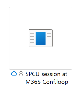 A Loop component in OneDrive, now has the .loop suffix to denote the Loop file type.