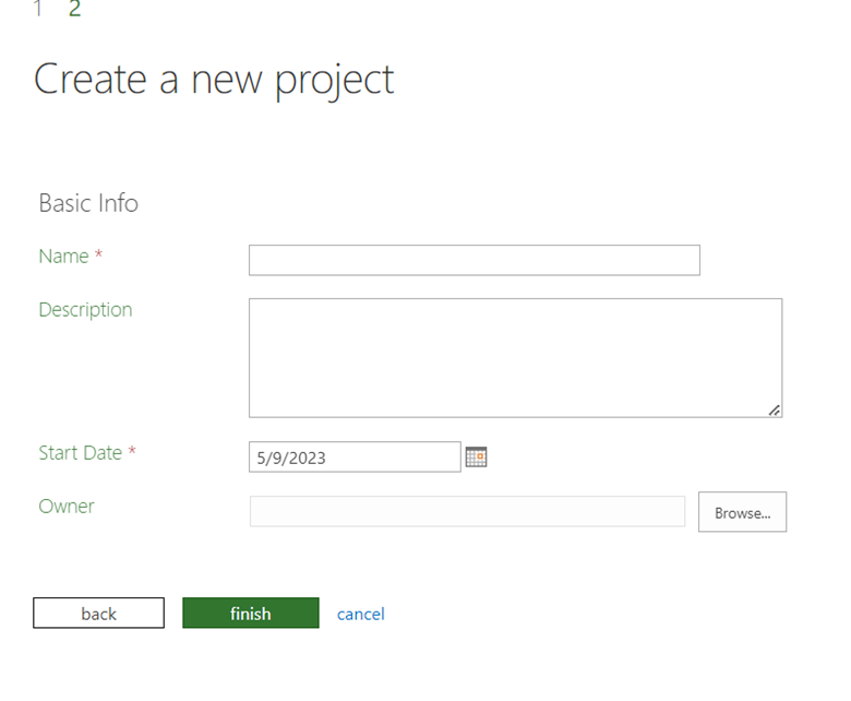 the feature of my Project plan 3