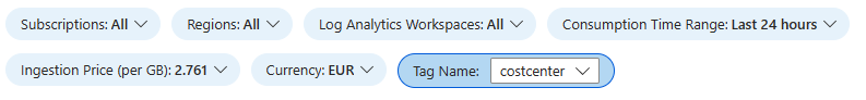 Workbook parameters