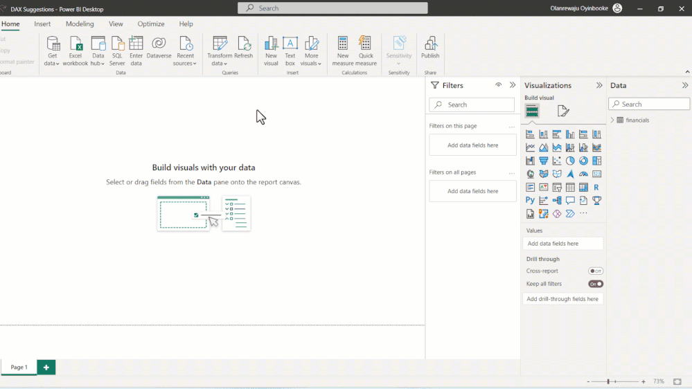 DAX Suggestion Final Result in Power BI.gif