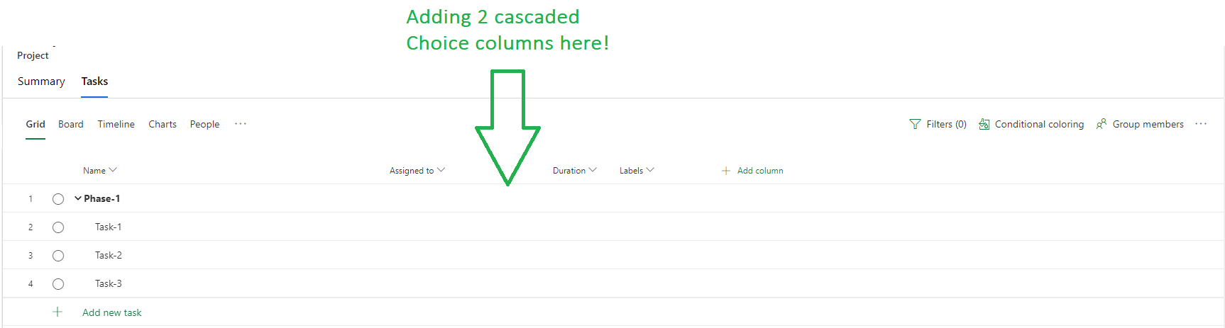 Adding Multiple choice columns to Tasks in P4W | Microsoft Community Hub