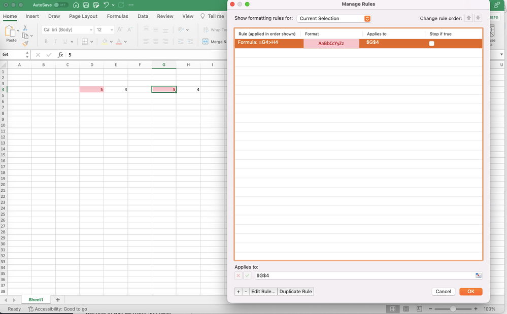 Copied and pasted to second cell. Still correct