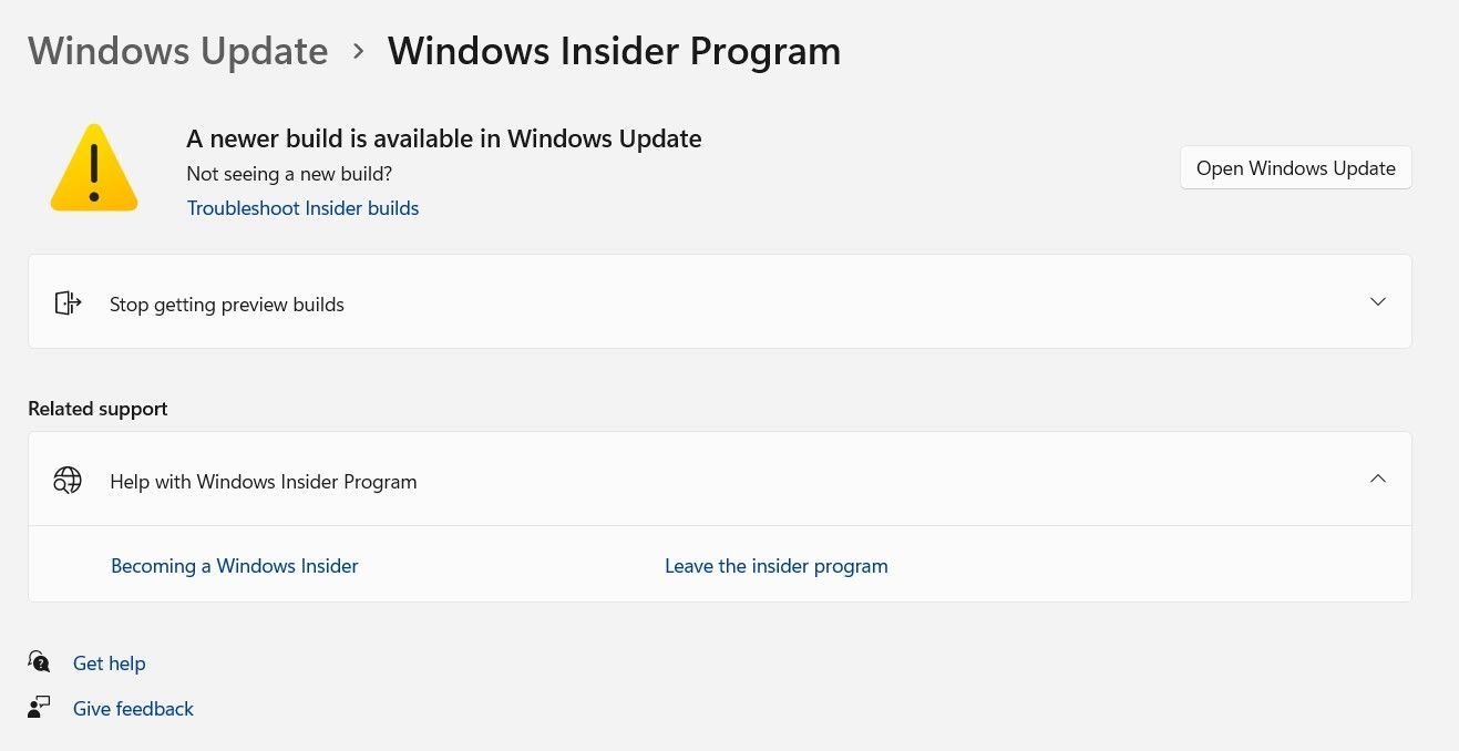 Windows insider program, not able to see new build. | Microsoft ...