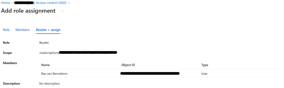 Figure 2: Create a Role Assignment
