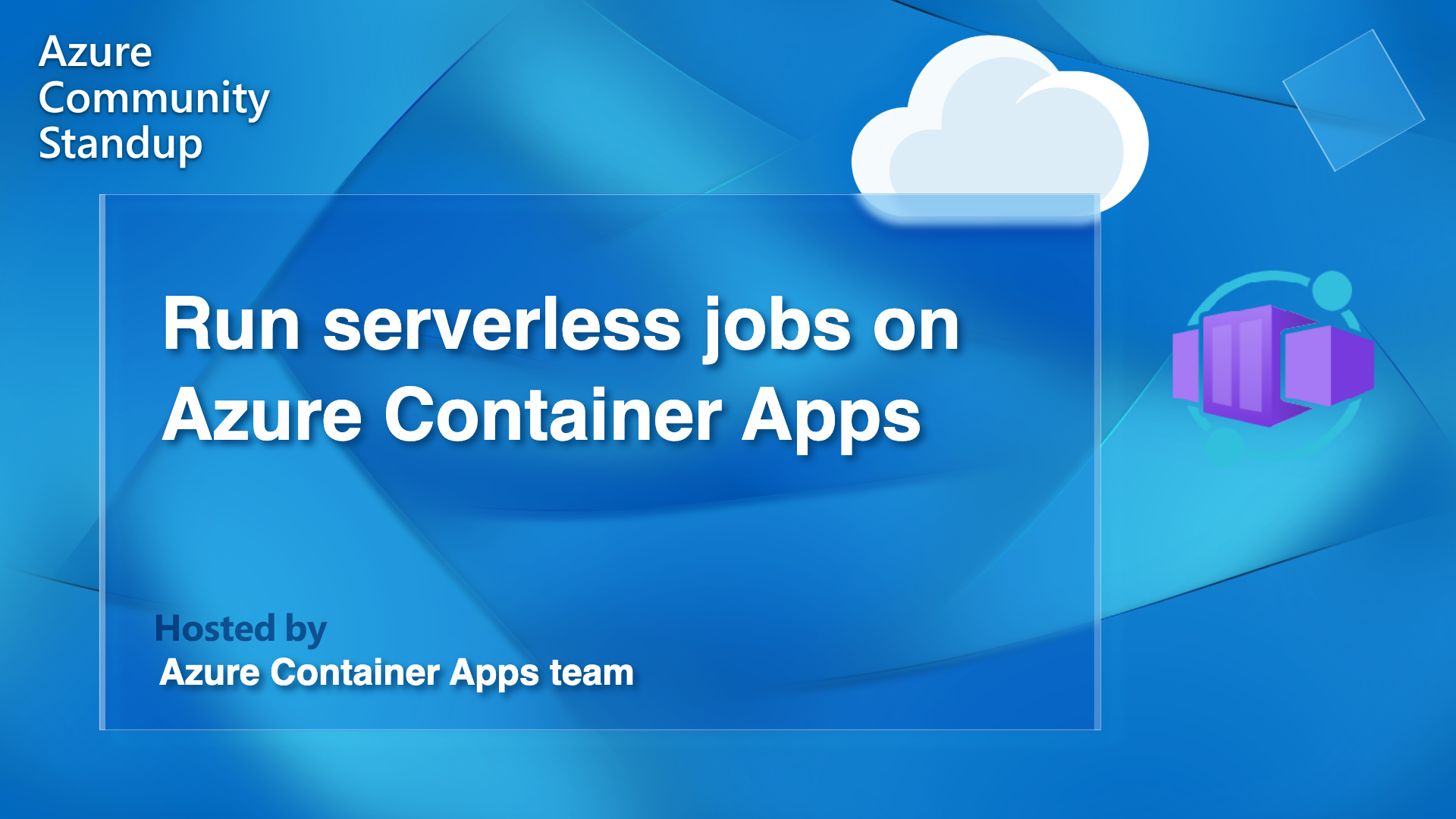 Build 2023 recap and deep dive on jobs | Azure Container Apps Community ...