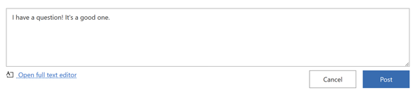 Screenshot of the Comments interface on a Tech Community event page