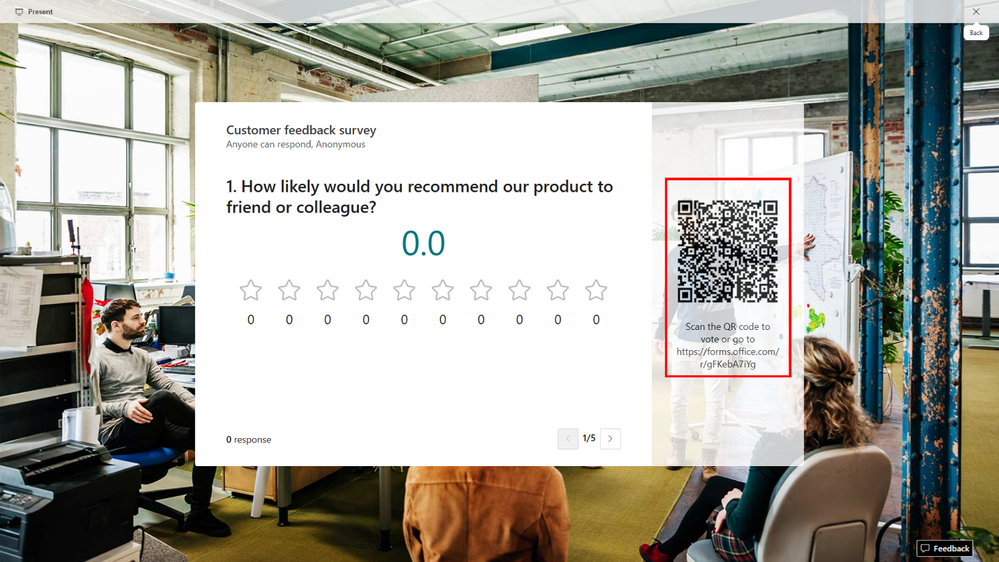 QR code and short URL