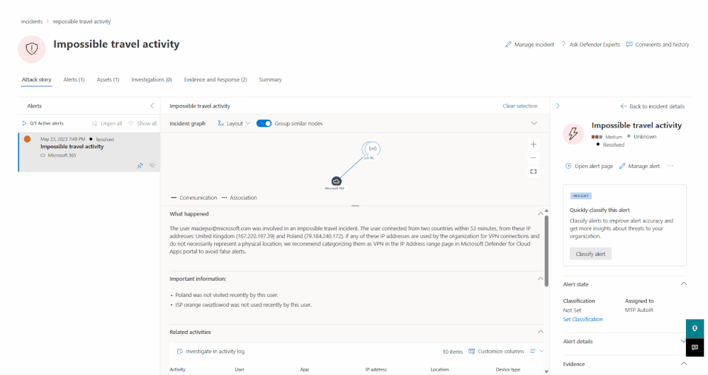 This animated GIF shows the new alert tuning