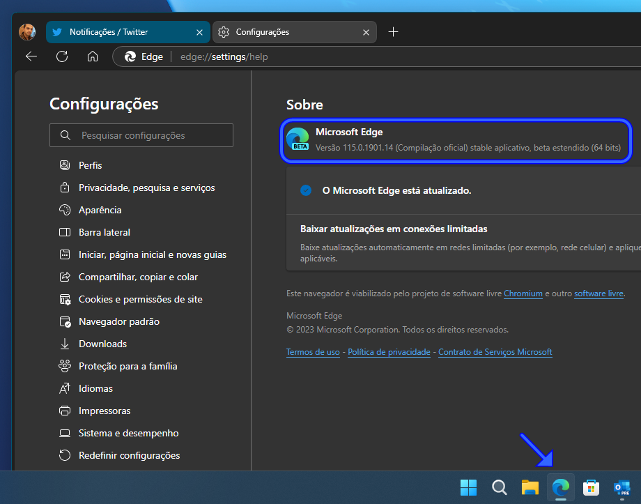 My Stable Edge has turned Version 115.0.1901.14 (official build) stable ...
