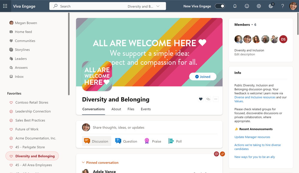 Yammer web experience has been rebranded to Viva Engage.
