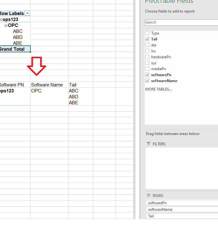 PIVOT CHANGE FORMAT FROM ROW TO COLUMN | Microsoft Community Hub
