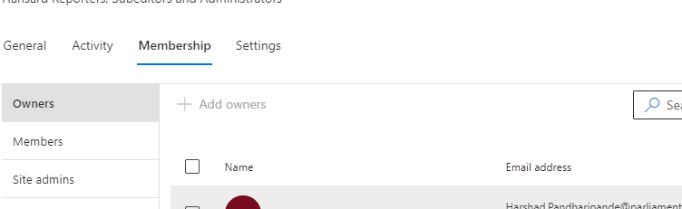 In SharePoint admin center, Add/Remove Owner greyed out for SharePoint ...