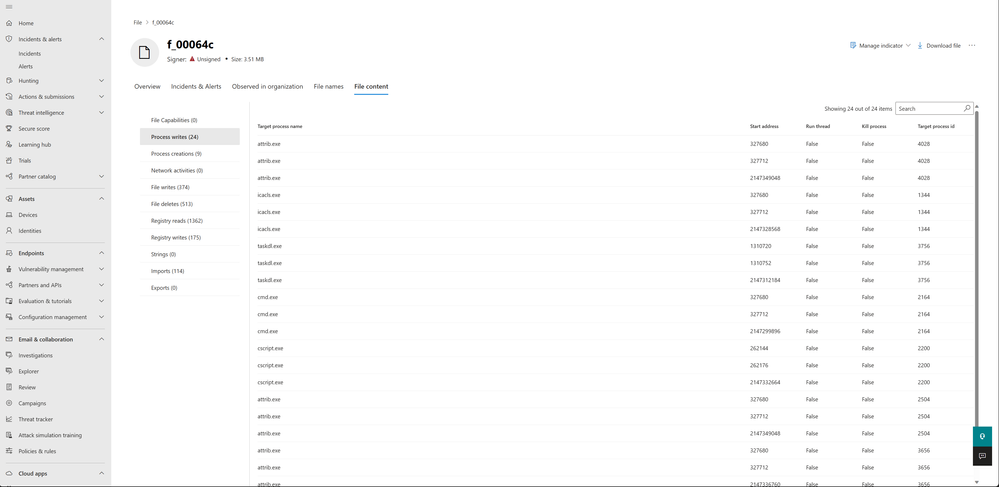 Figure 5: View of file content