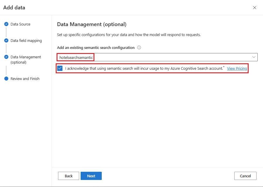 Semantic Search Configuration