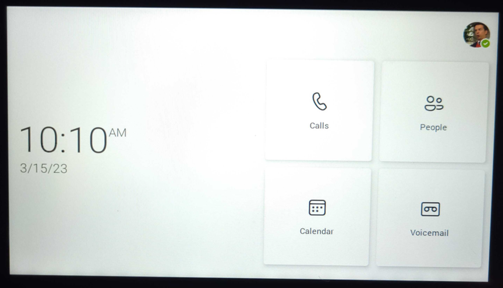 Device Home Page Post Successful Sign-In.
