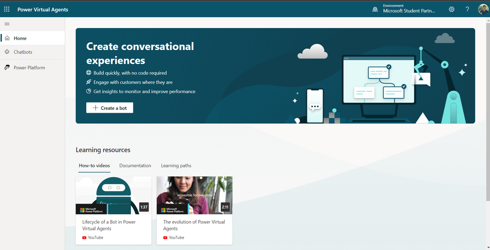 Power Virtual Agent Platform