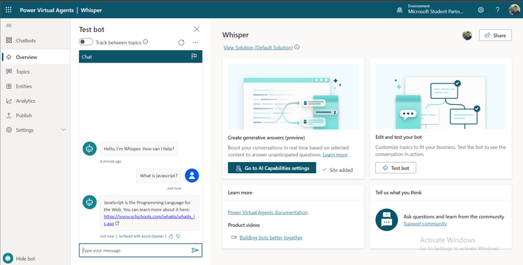 Building Chatbots Made Easy with Power Virtual Agent | Effortless ...