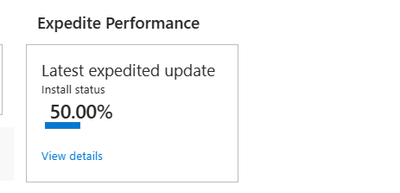 Expedite performance card in Windows Update for Business reports