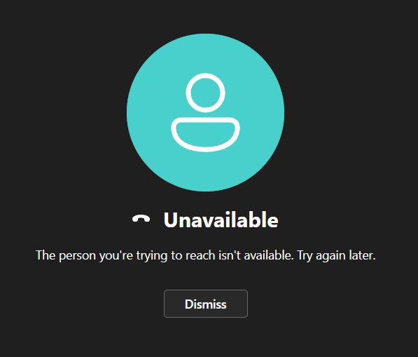 External Teams Call - Unavailable Error | Microsoft Community Hub