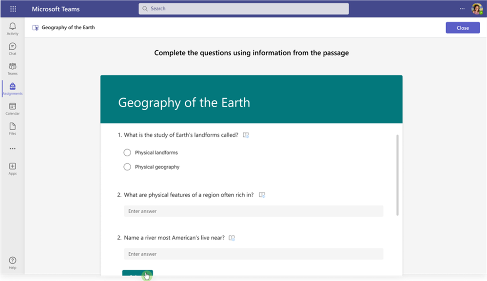 Comprehension Questions – Student View